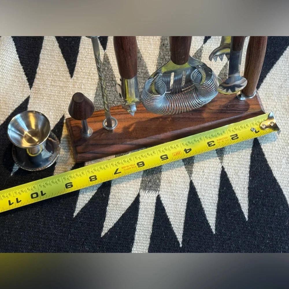 MCM Wood and Metal Bar Tool Set - Picture 4 of 5